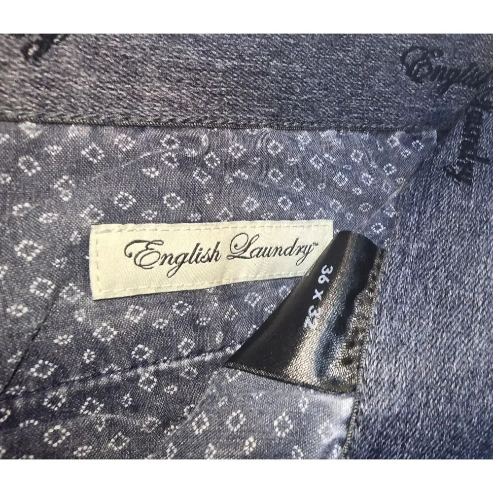 Dark Blue English Laundry Size 36 x 32 Men's Chino Pants - 38